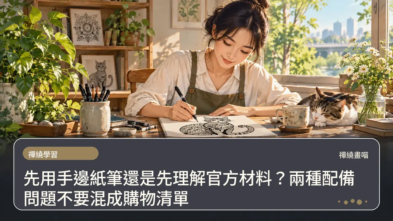 先用手邊紙筆還是先理解官方材料?兩種配備問題不要混成購物清單主題插畫
